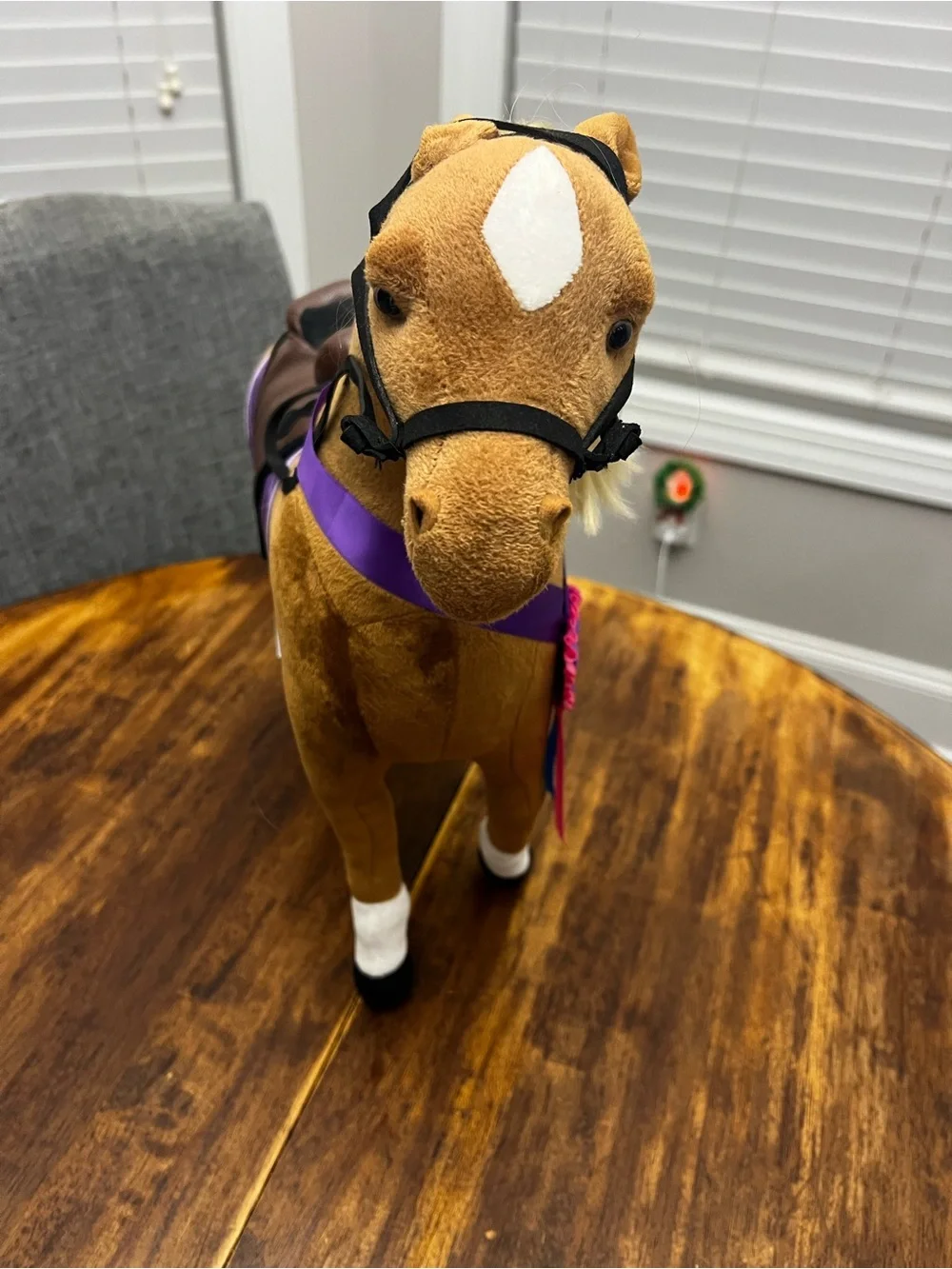 Journey Girls Pretty Palomino Plush Horse 20” Saddle Bridle Geoffrey’s Toy Box